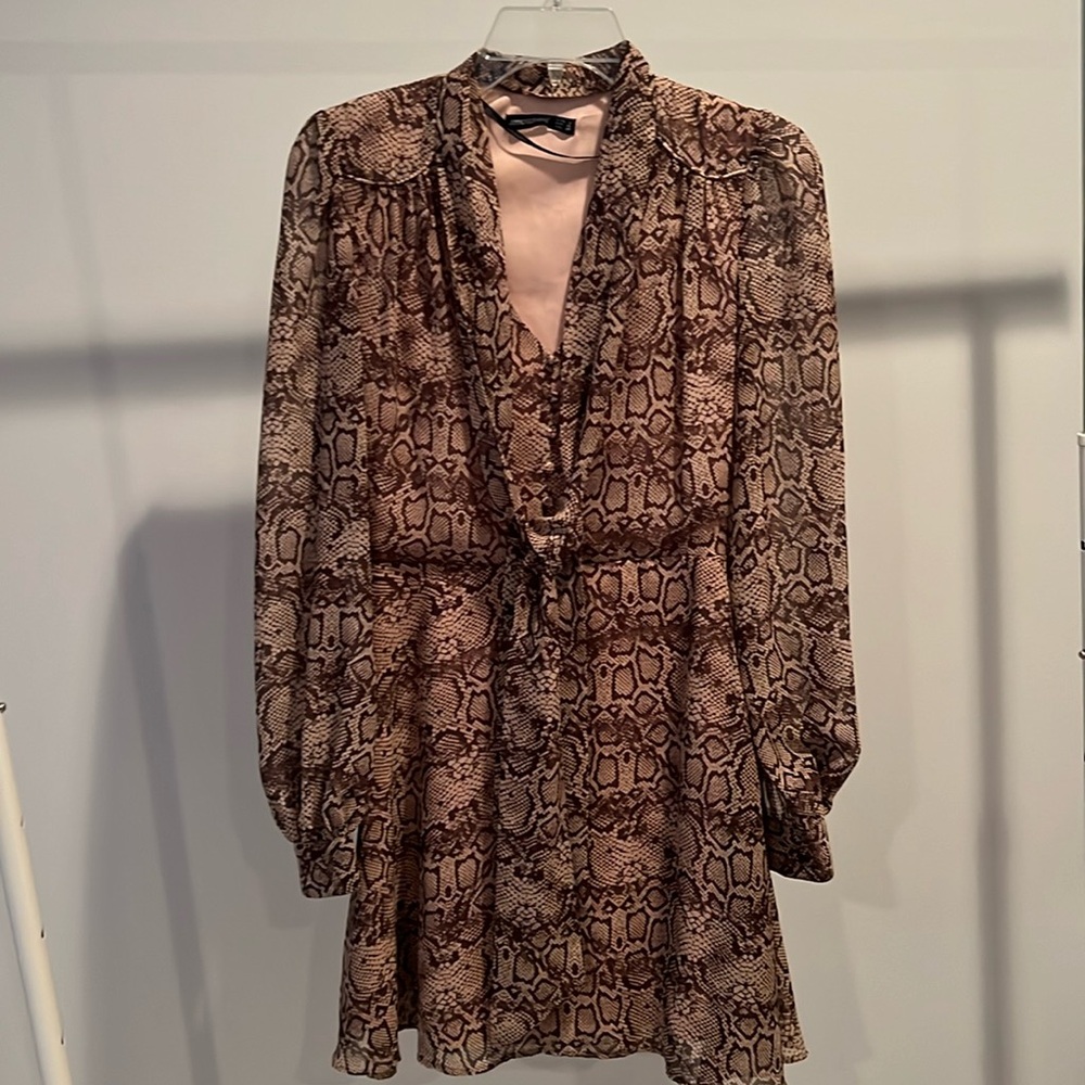 Snake print dress